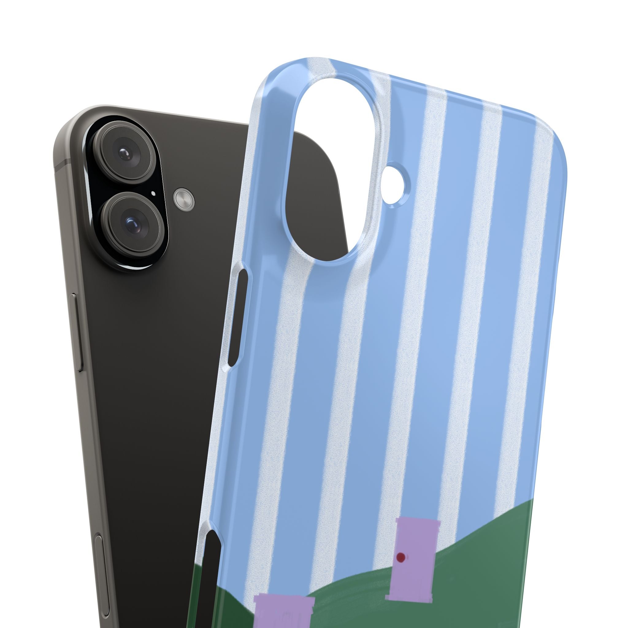 Slim Phone Case — Whimsical Purple Doorway on Green Hills Backrooms-Inspired