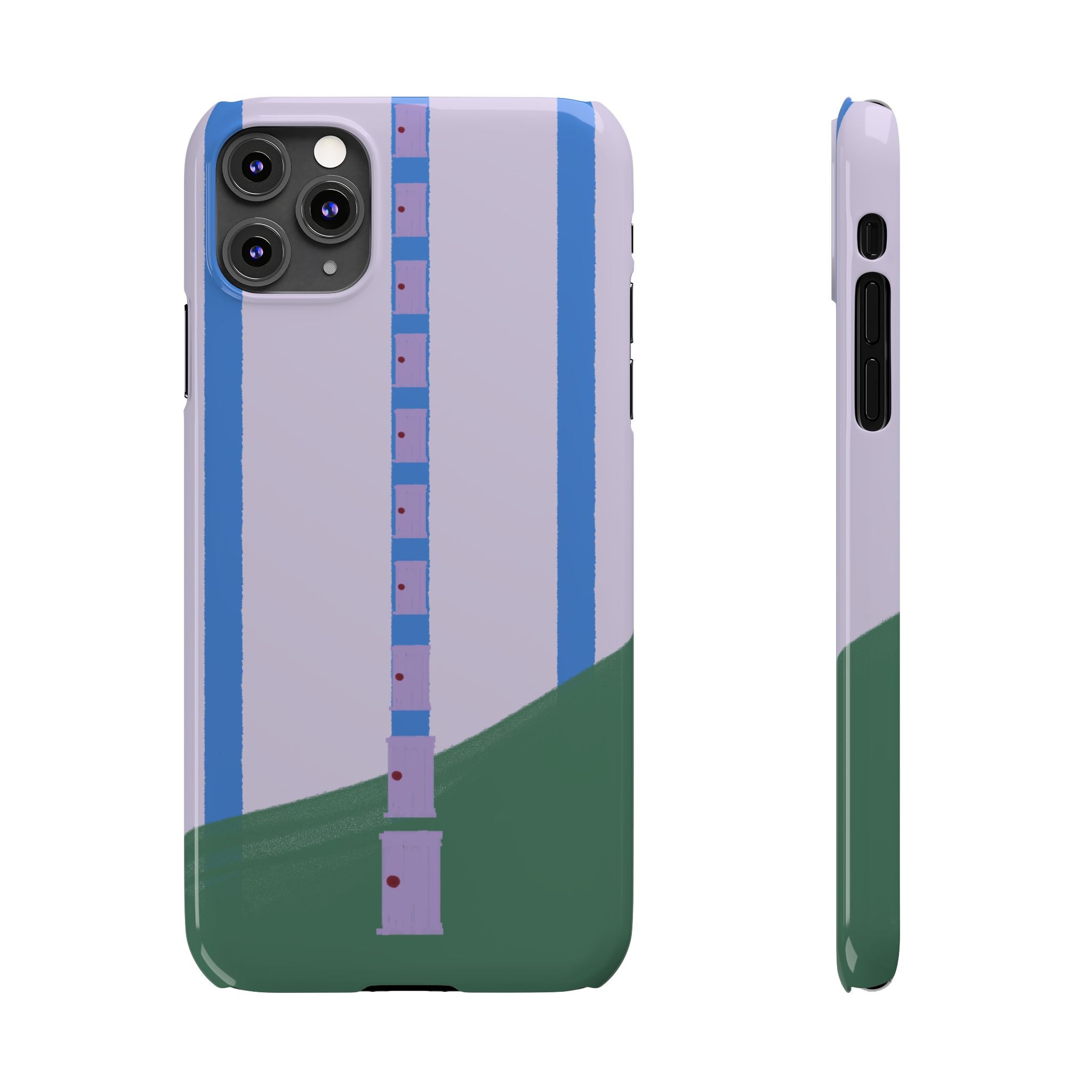 Slim Phone Case — Backroom-Inspired Minimal Chair Illustration