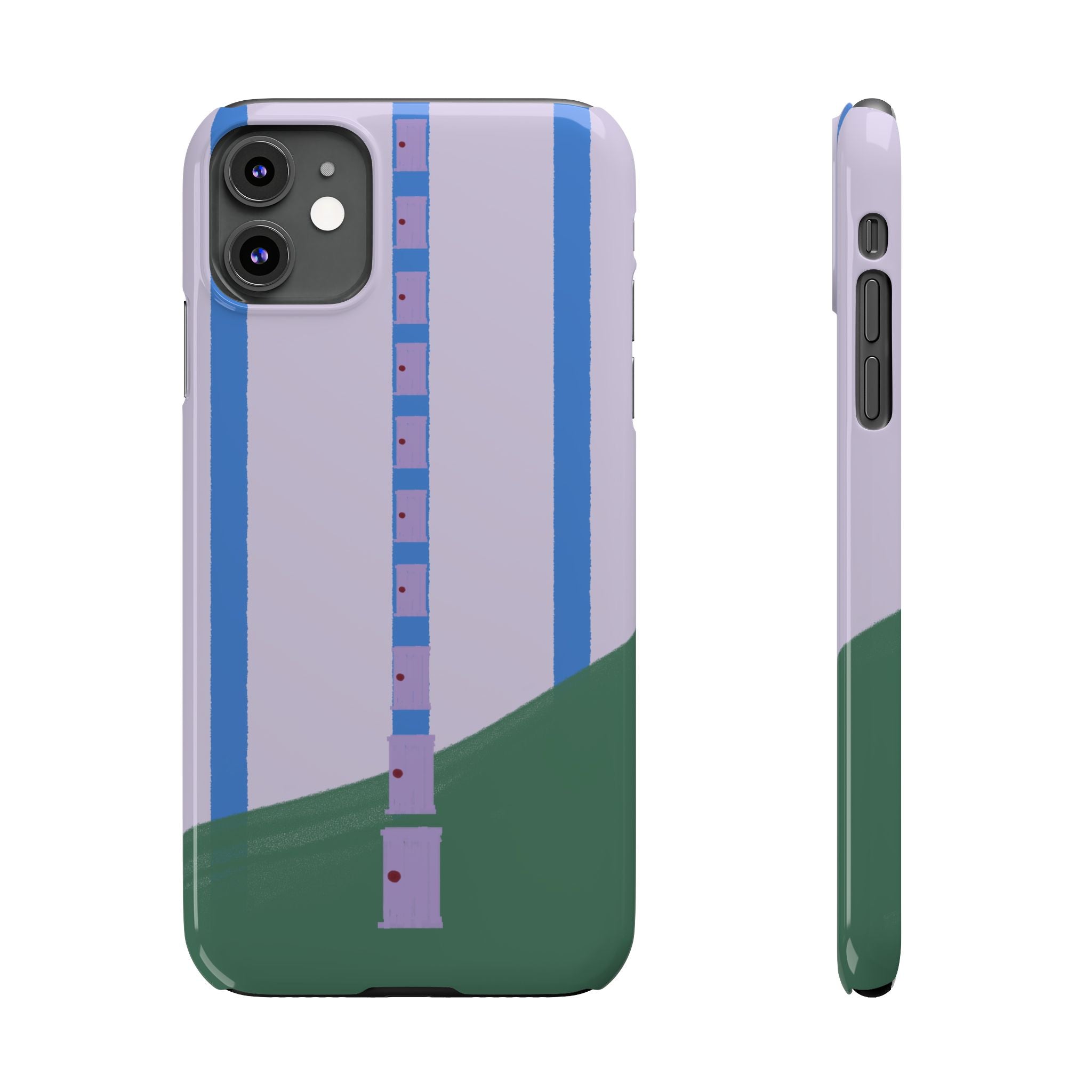 Slim Phone Case — Backroom-Inspired Minimal Chair Illustration