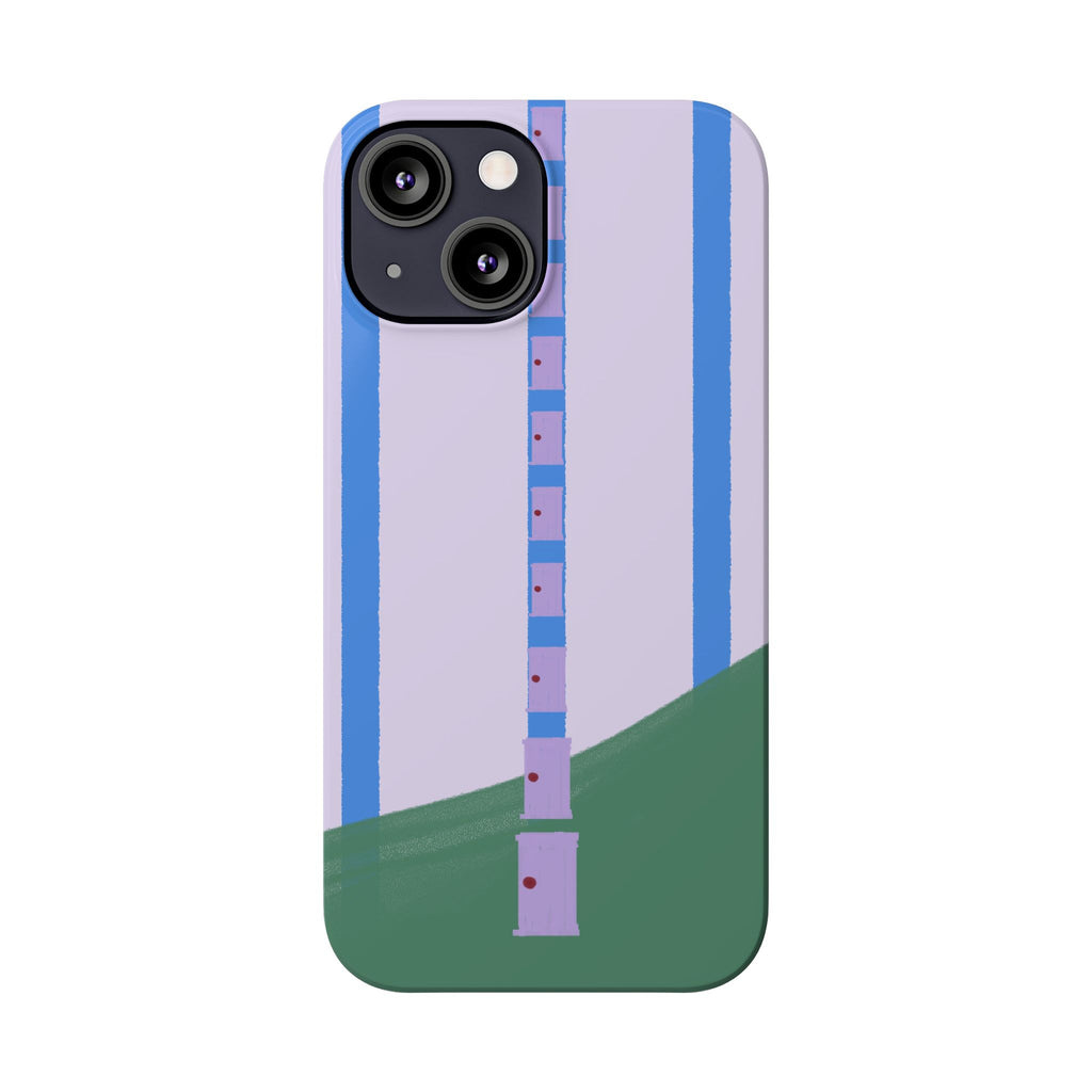 Slim Phone Case — Backroom-Inspired Minimal Chair Illustration