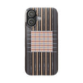 Slim Phone Case — Modern Geometric Stripe Pattern