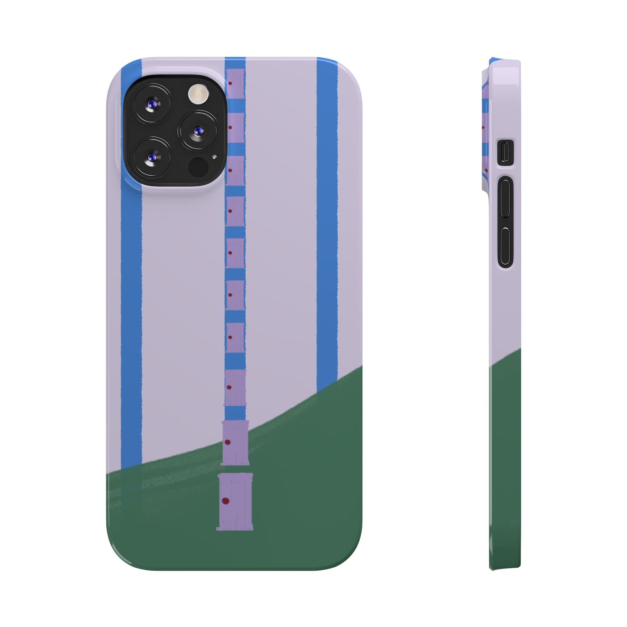 Slim Phone Case — Backroom-Inspired Minimal Chair Illustration