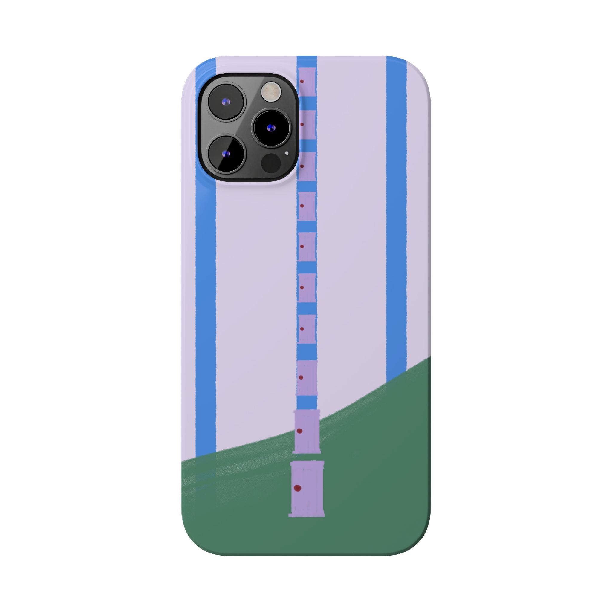 Slim Phone Case — Backroom-Inspired Minimal Chair Illustration