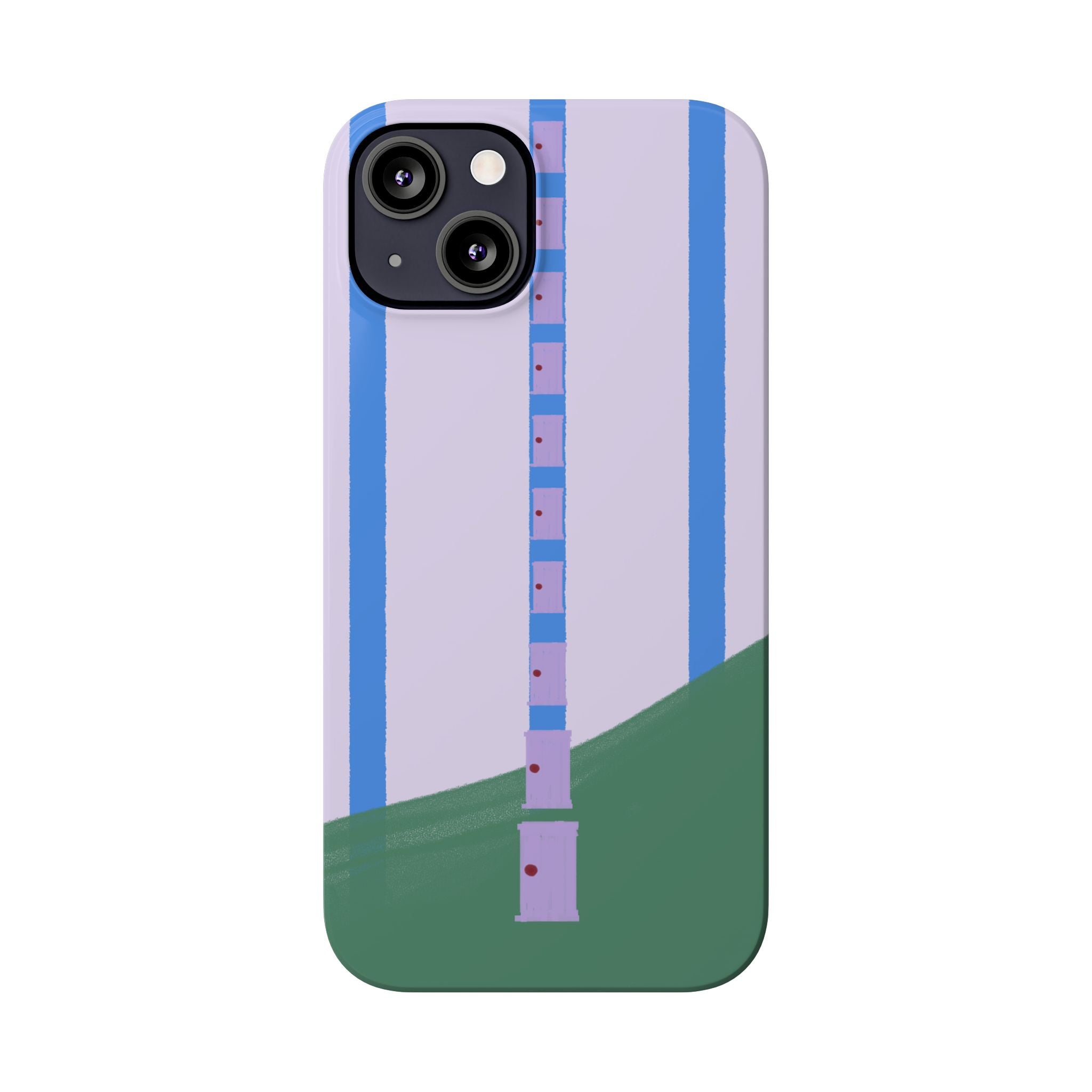 Slim Phone Case — Backroom-Inspired Minimal Chair Illustration
