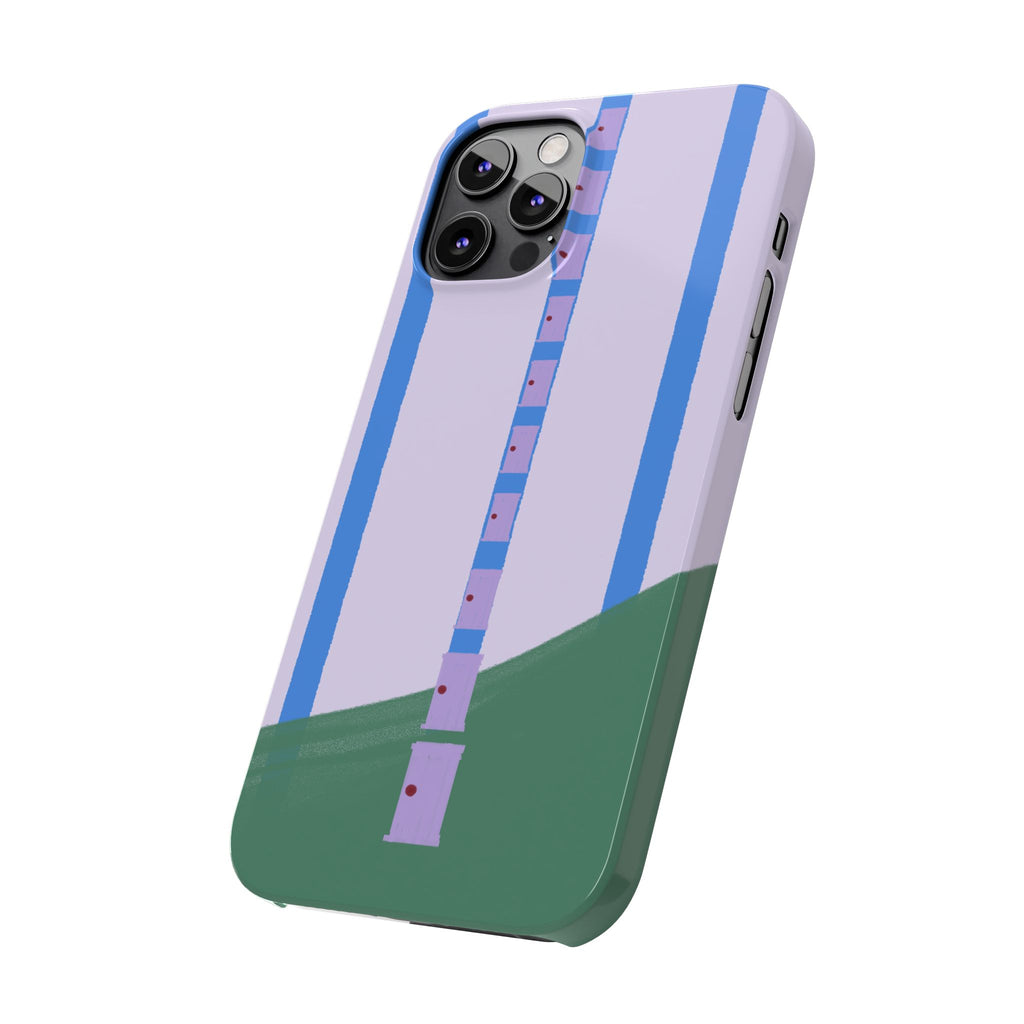 Slim Phone Case — Backroom-Inspired Minimal Chair Illustration