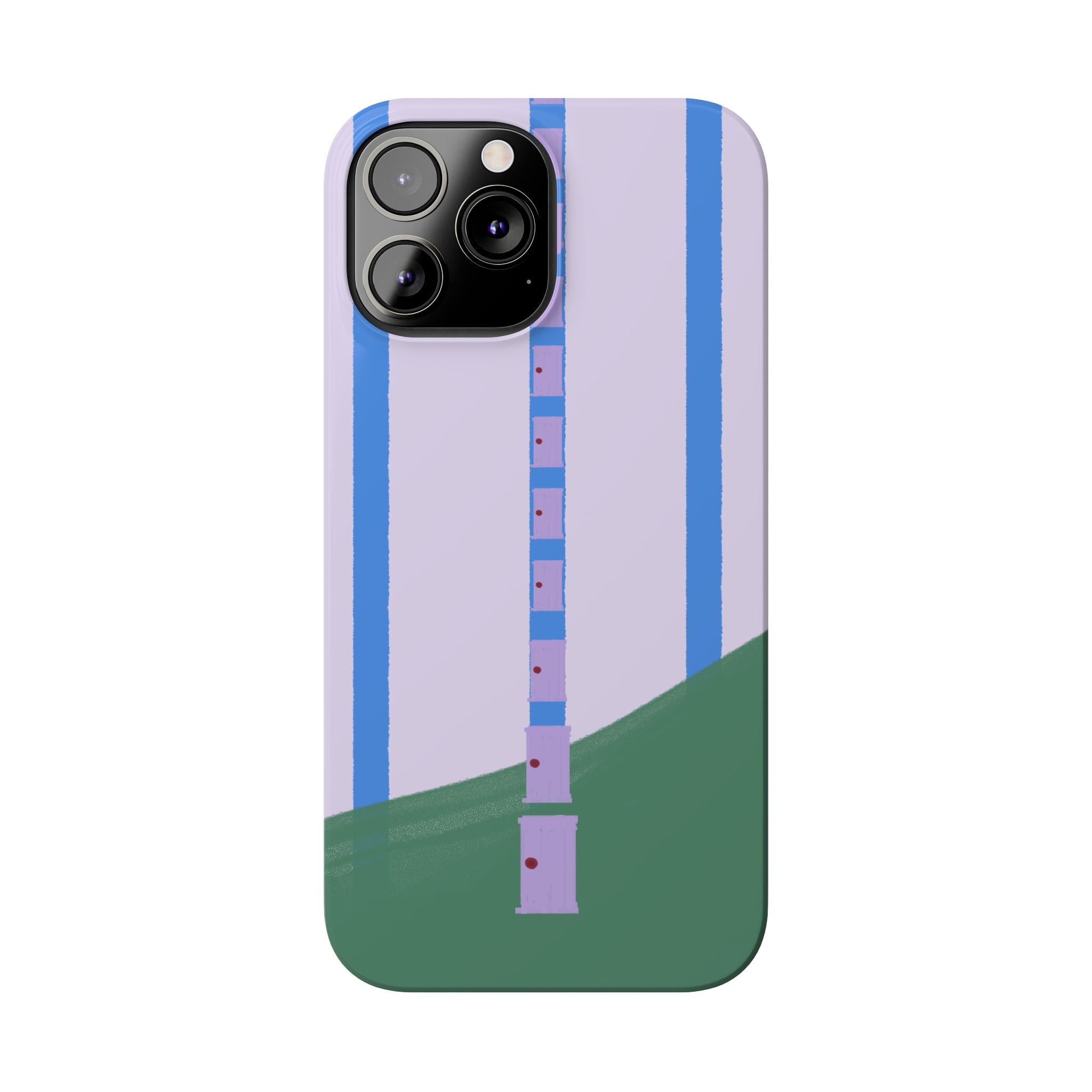 Slim Phone Case — Backroom-Inspired Minimal Chair Illustration