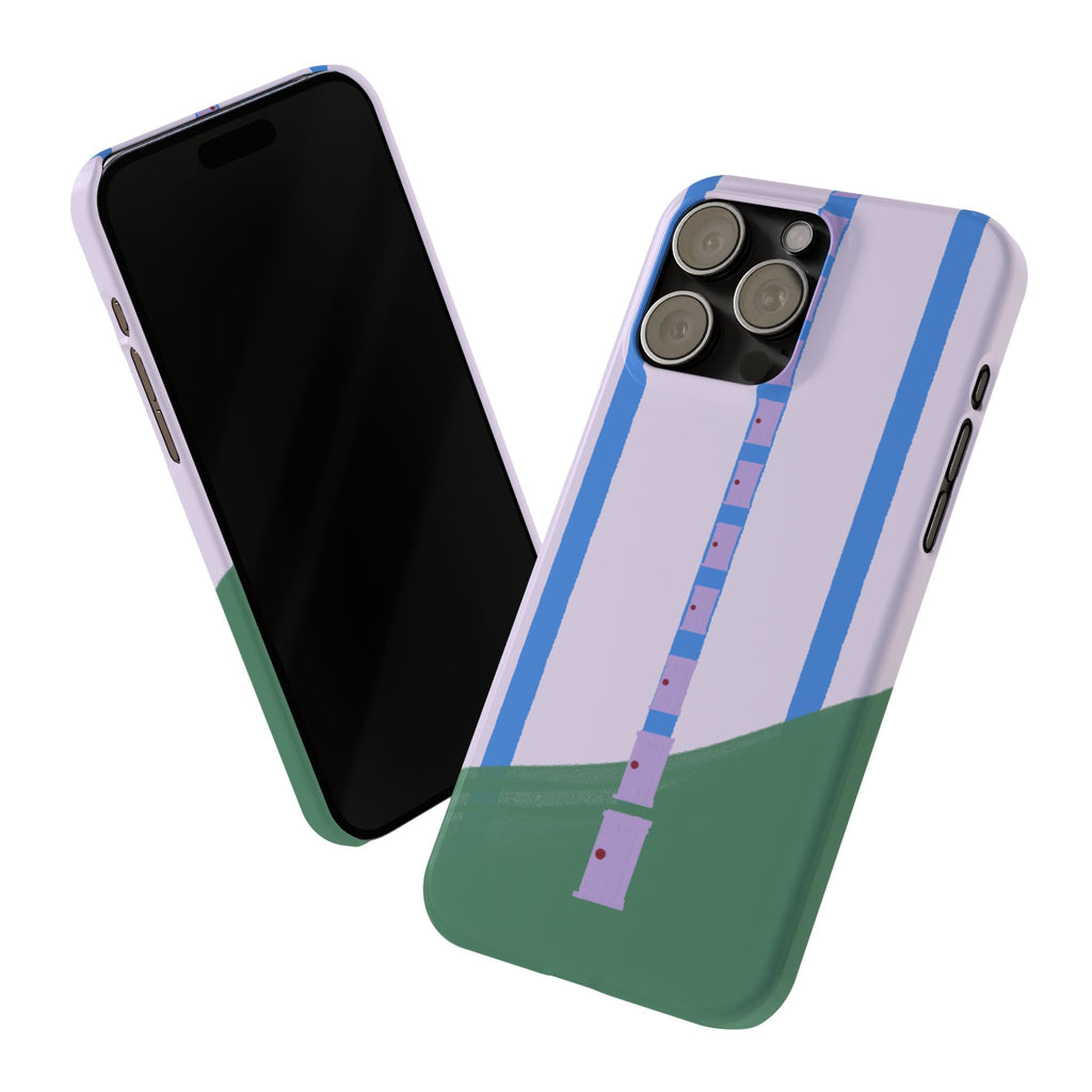 Slim Phone Case — Backroom-Inspired Minimal Chair Illustration