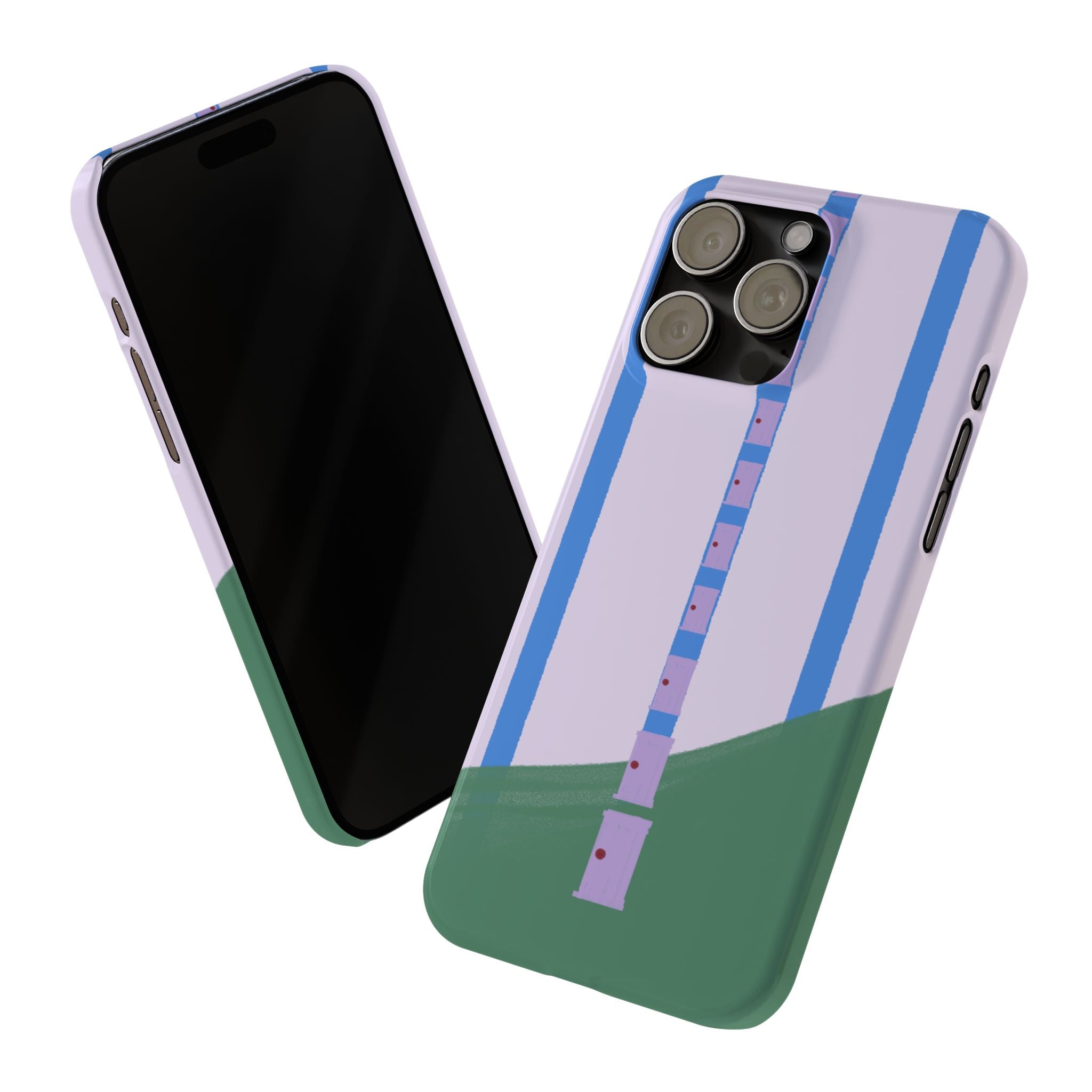 Slim Phone Case — Backroom-Inspired Minimal Chair Illustration