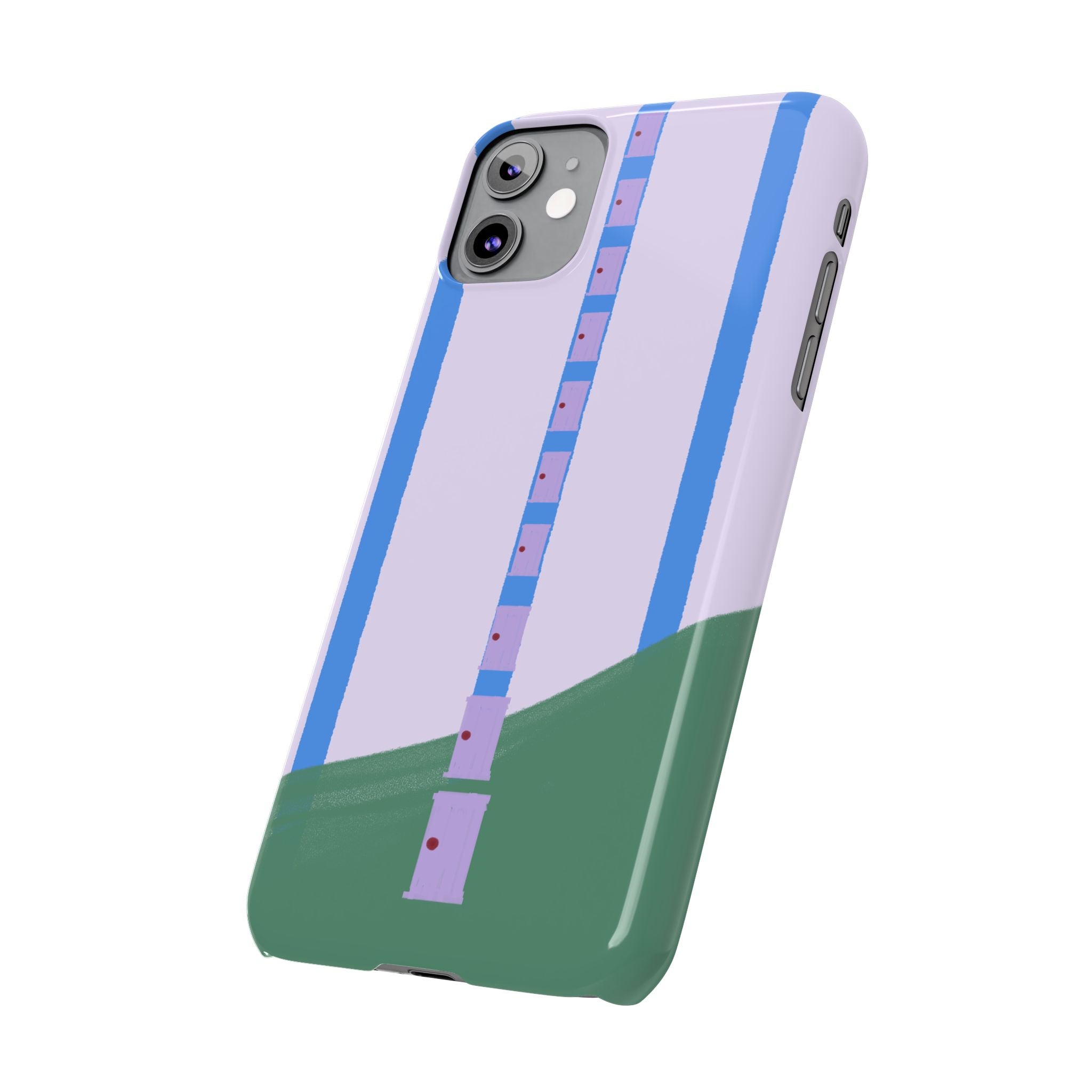 Slim Phone Case — Backroom-Inspired Minimal Chair Illustration