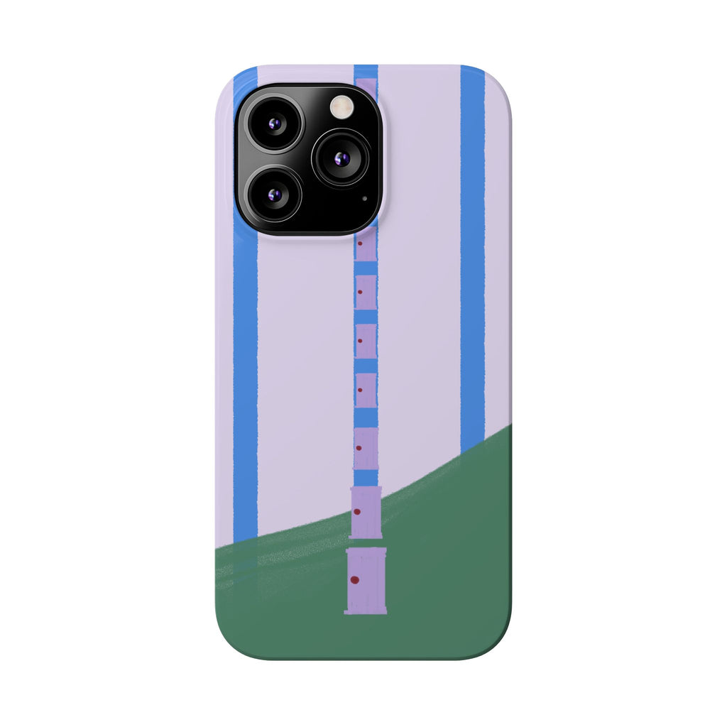 Slim Phone Case — Backroom-Inspired Minimal Chair Illustration