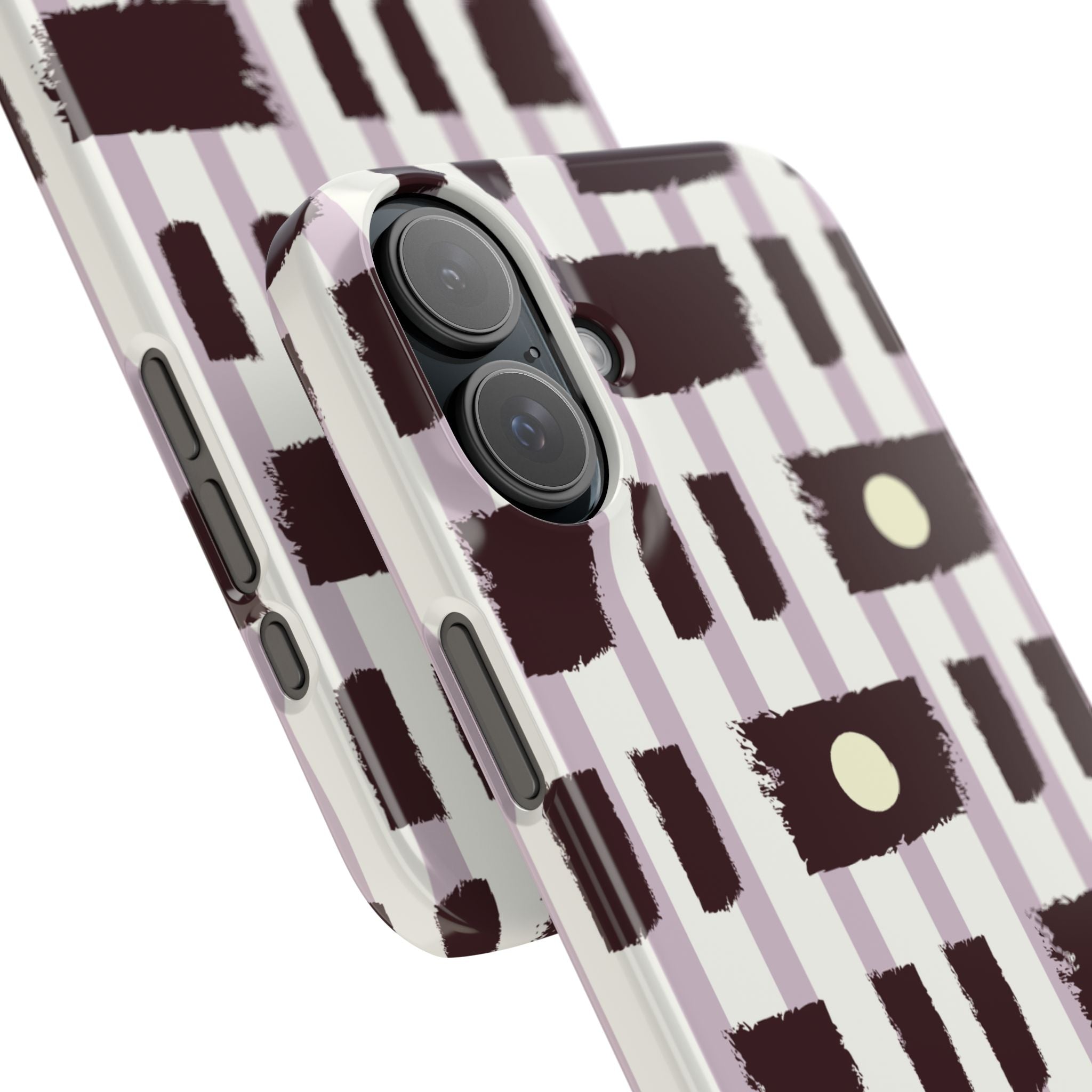 Slim Phone Case — Modern Geometric Stripe Pattern