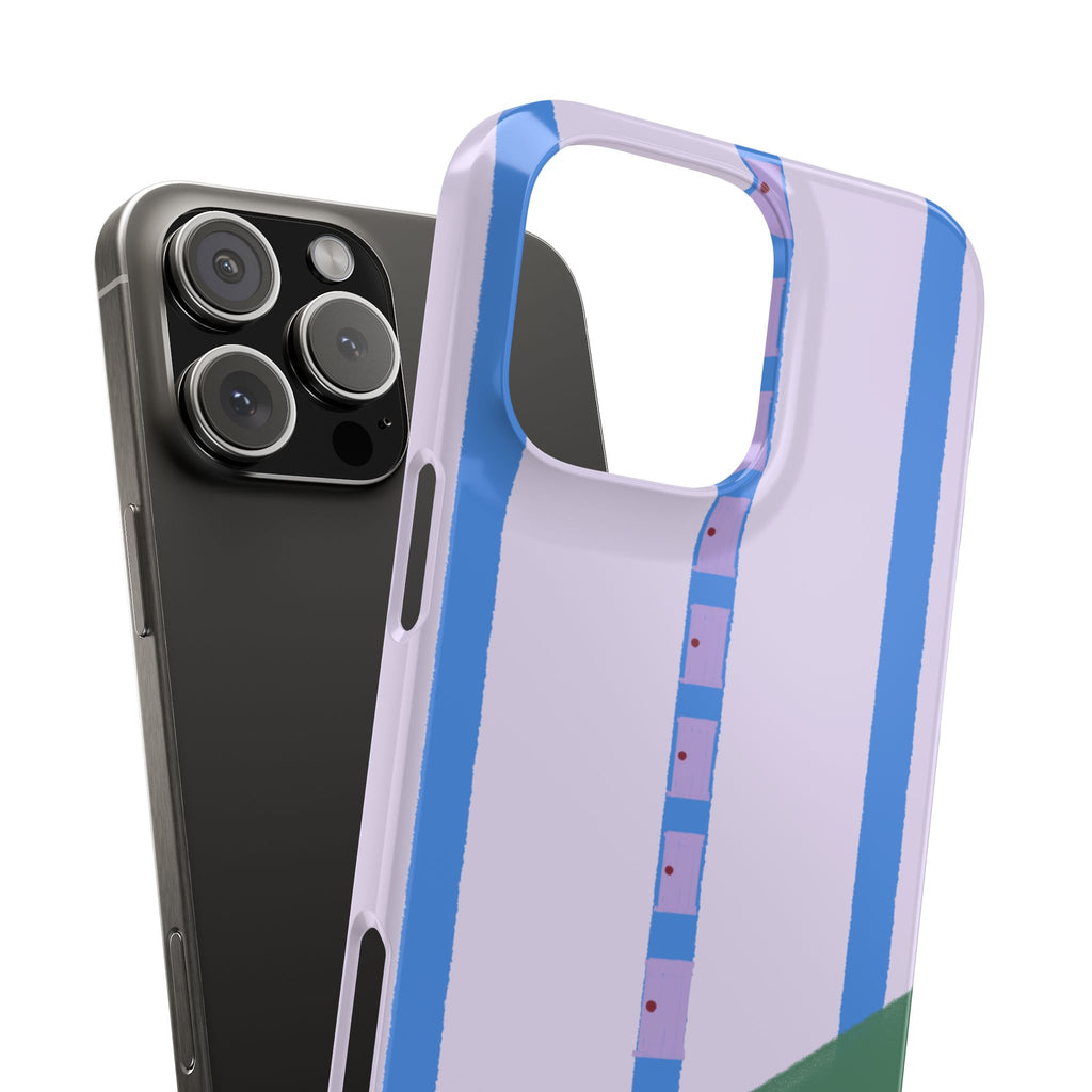 Slim Phone Case — Backroom-Inspired Minimal Chair Illustration