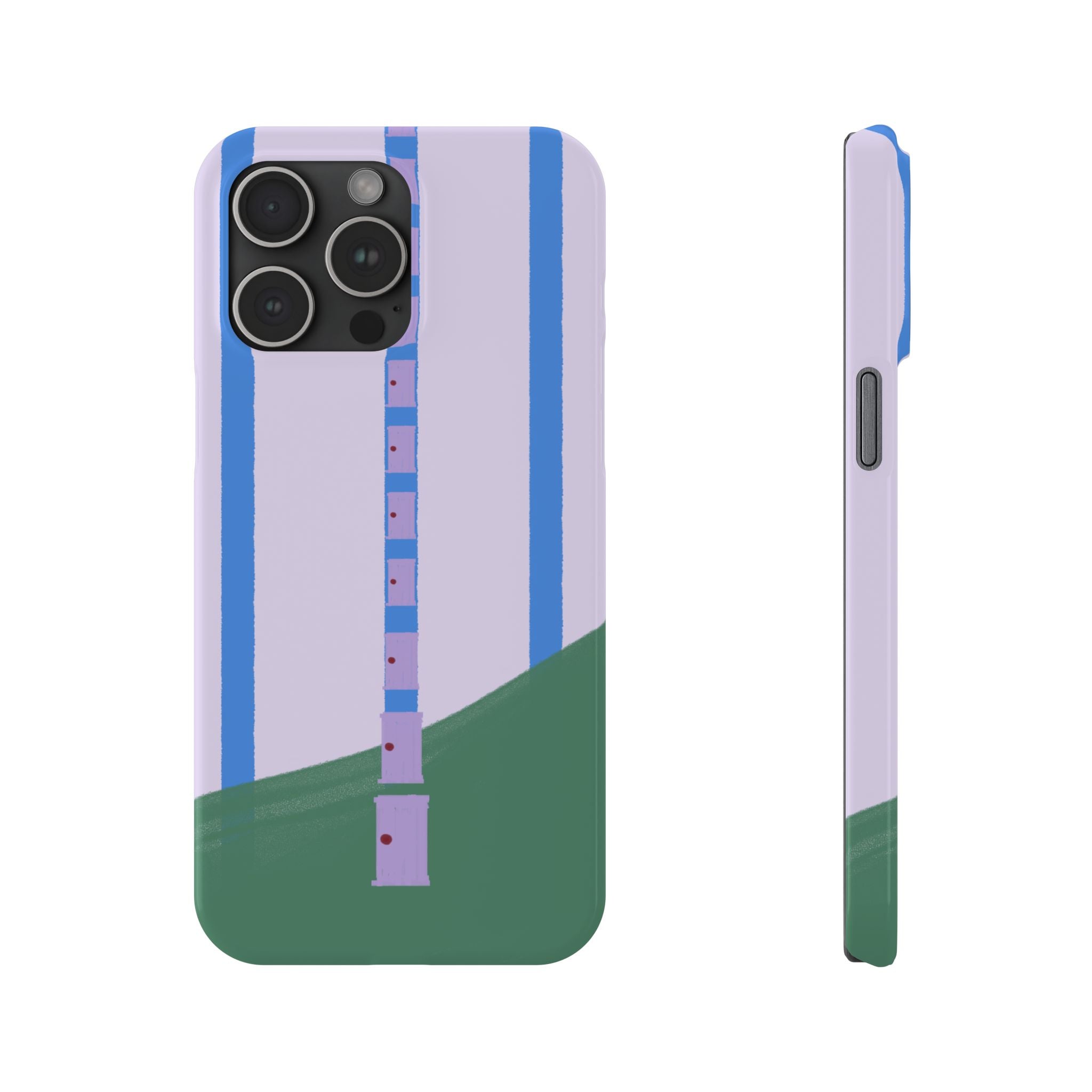 Slim Phone Case — Backroom-Inspired Minimal Chair Illustration
