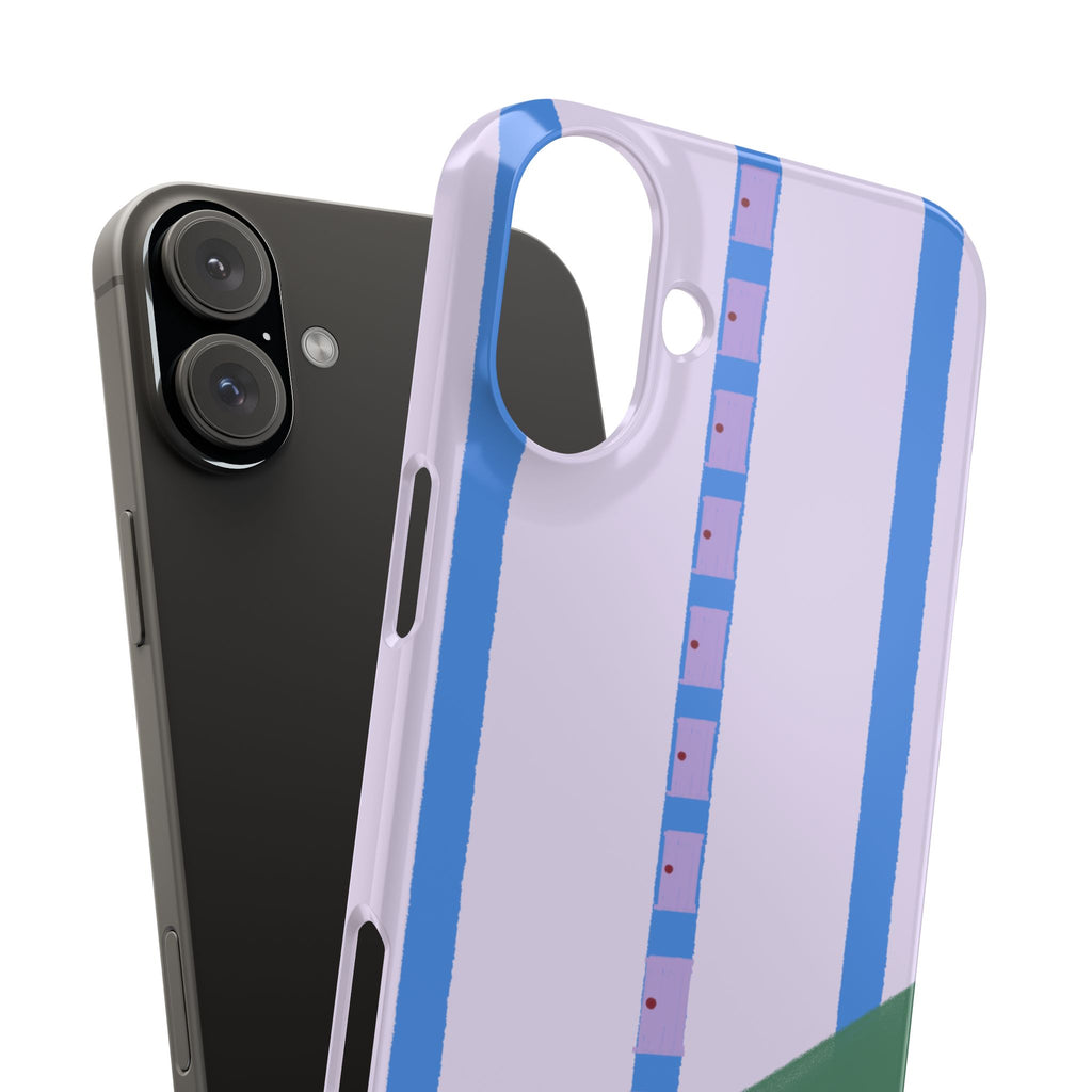 Slim Phone Case — Backroom-Inspired Minimal Chair Illustration