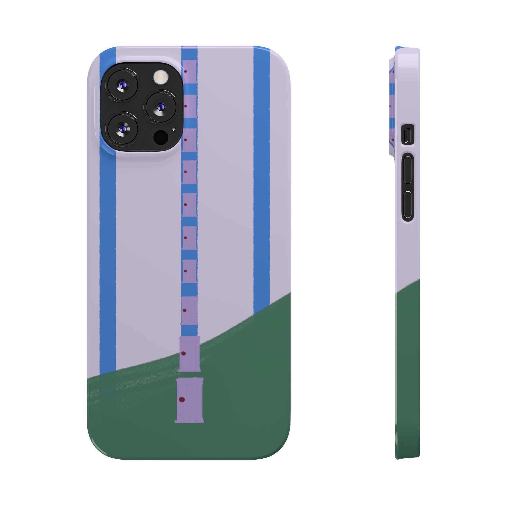 Slim Phone Case — Backroom-Inspired Minimal Chair Illustration