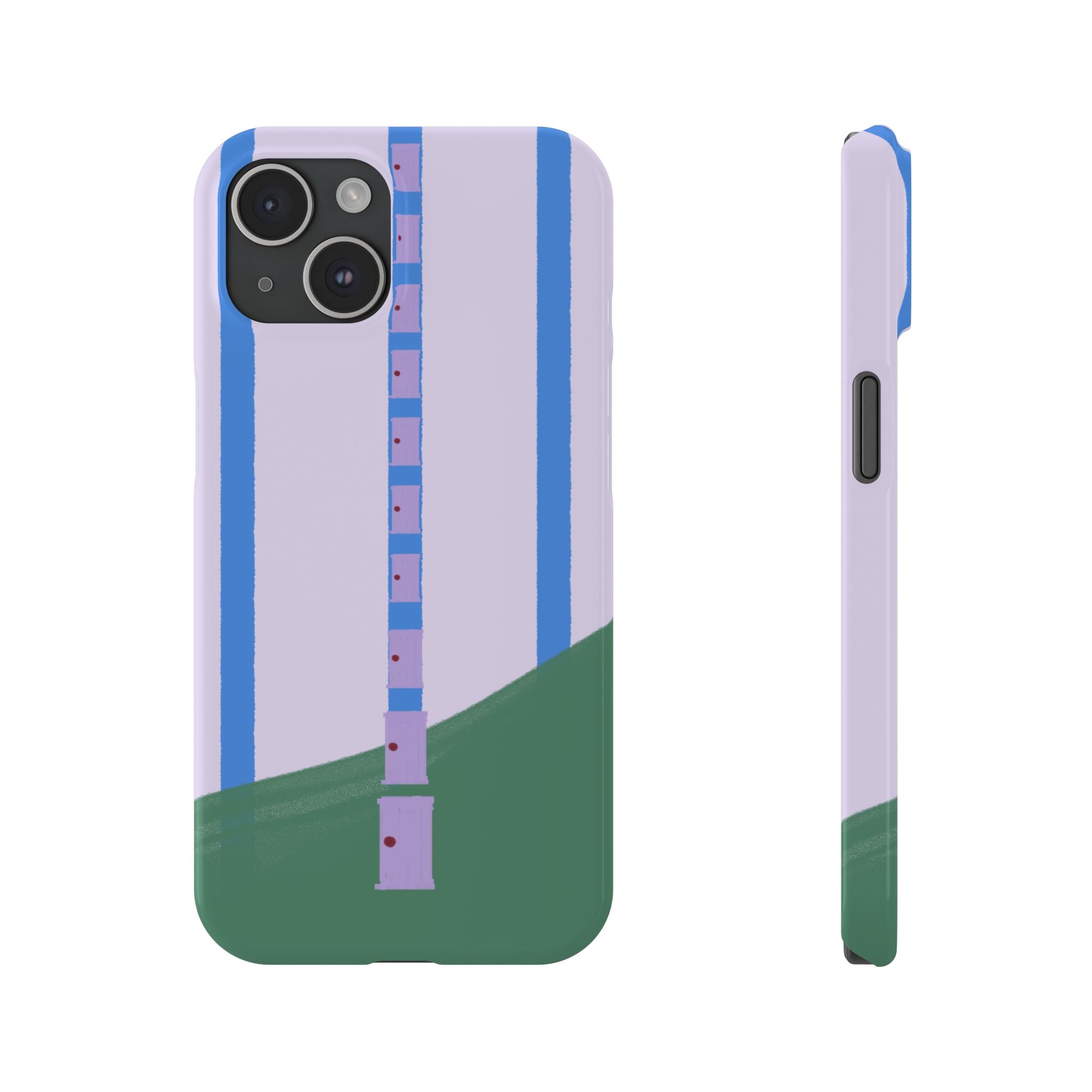 Slim Phone Case — Backroom-Inspired Minimal Chair Illustration