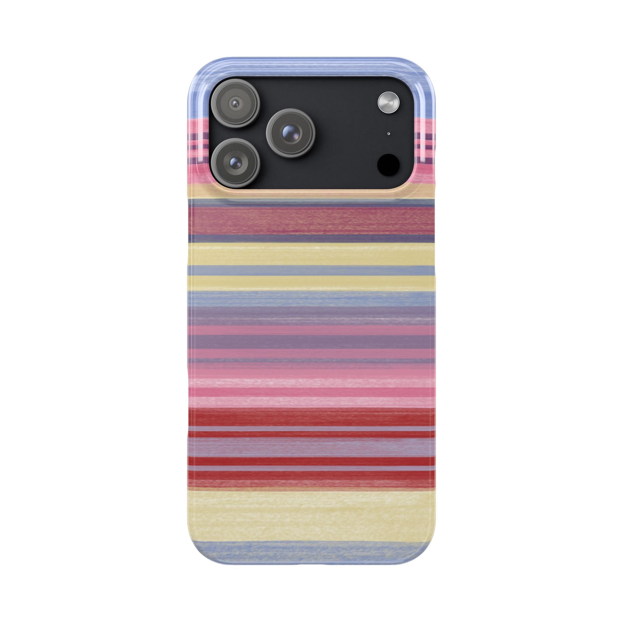 Slim Phone Case — Retro Pastel Striped Design SATC Inspired