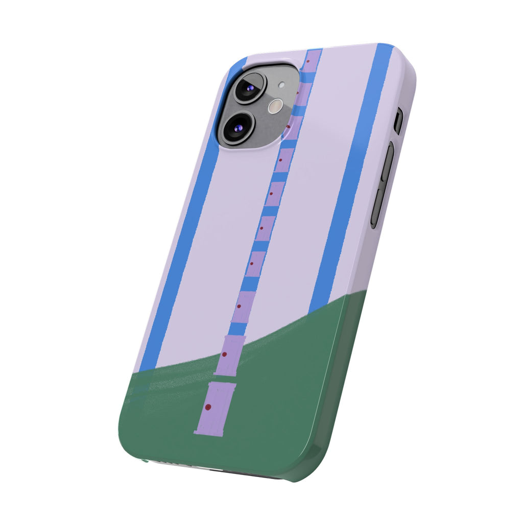 Slim Phone Case — Backroom-Inspired Minimal Chair Illustration