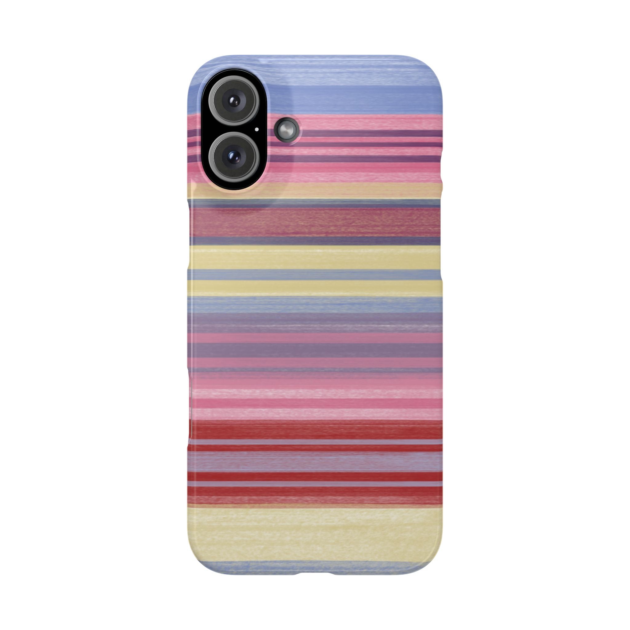 Slim Phone Case — Retro Pastel Striped Design SATC Inspired
