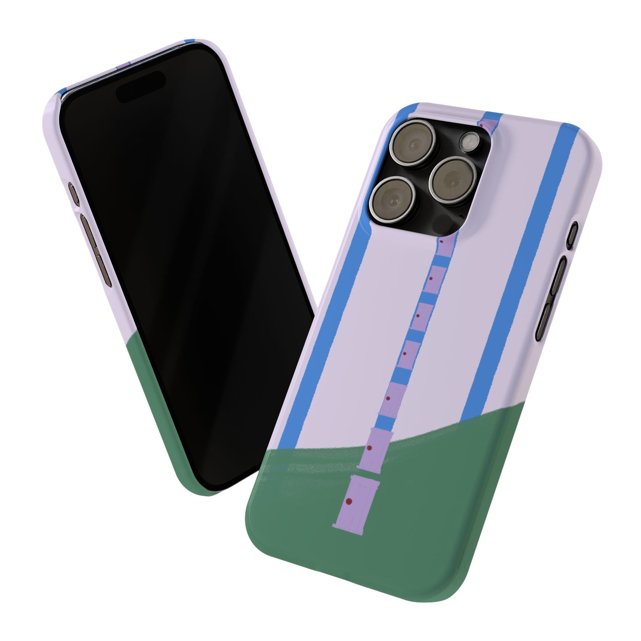 Slim Phone Case — Backroom-Inspired Minimal Chair Illustration