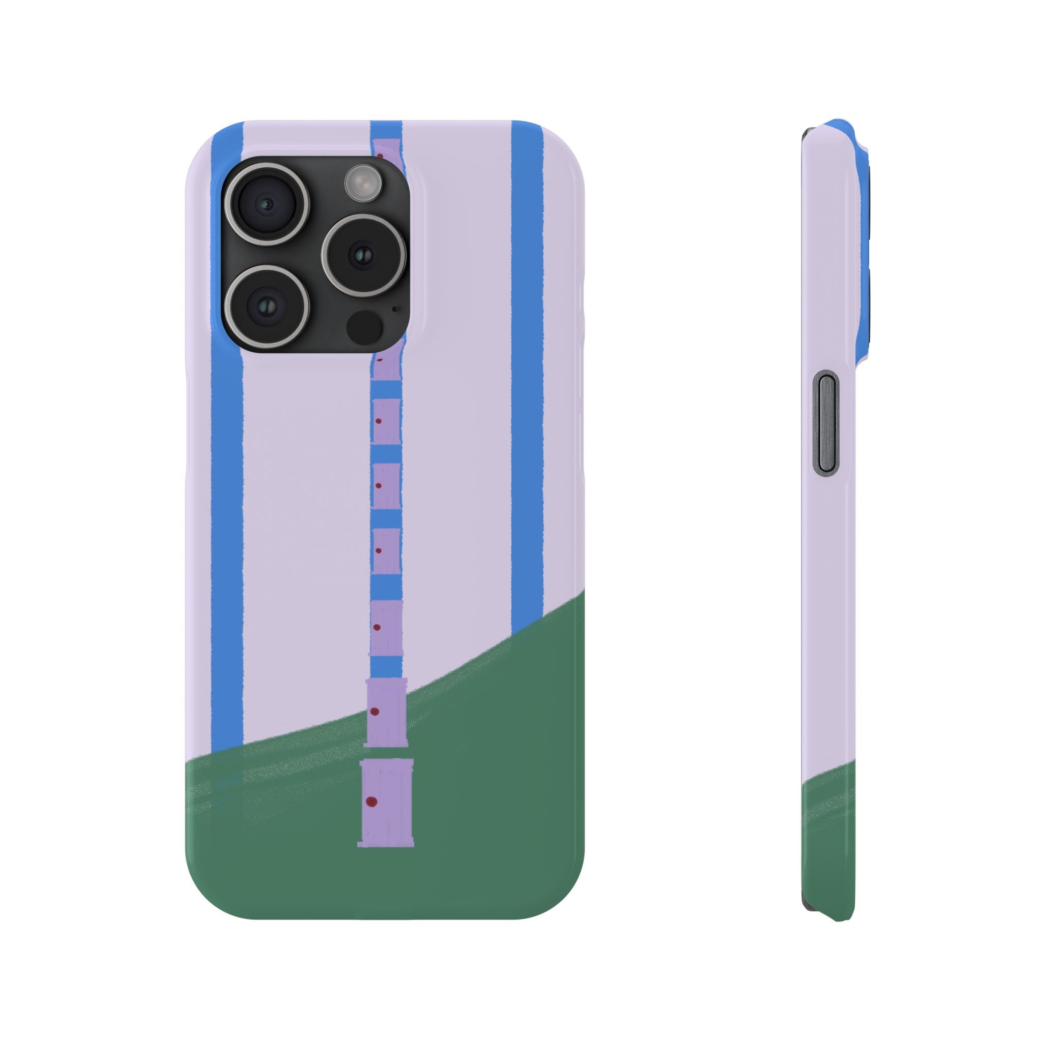 Slim Phone Case — Backroom-Inspired Minimal Chair Illustration