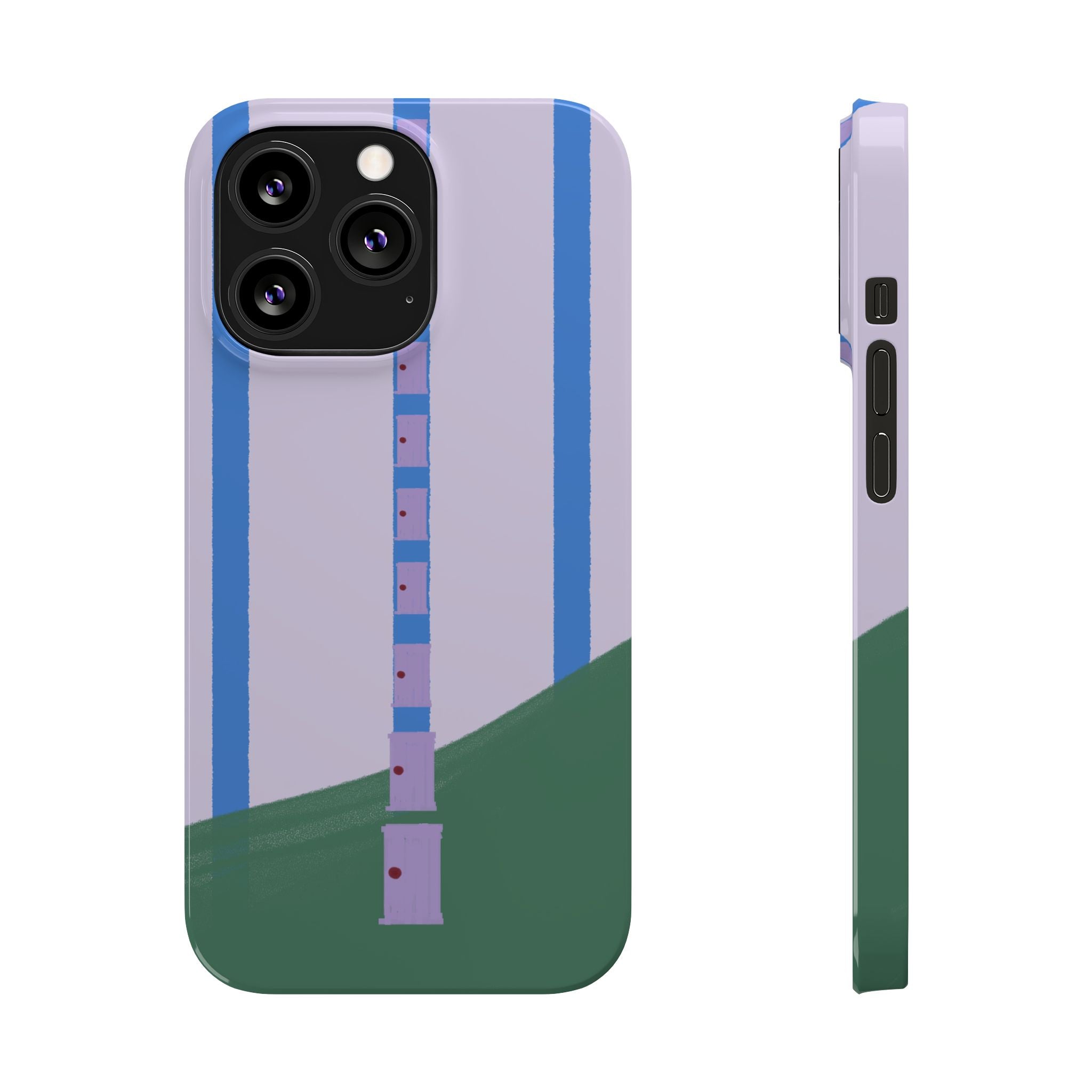 Slim Phone Case — Backroom-Inspired Minimal Chair Illustration