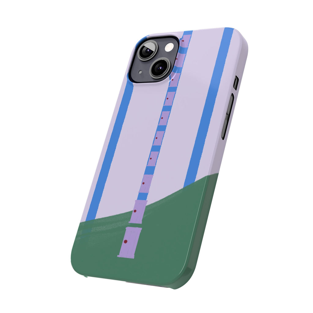 Slim Phone Case — Backroom-Inspired Minimal Chair Illustration