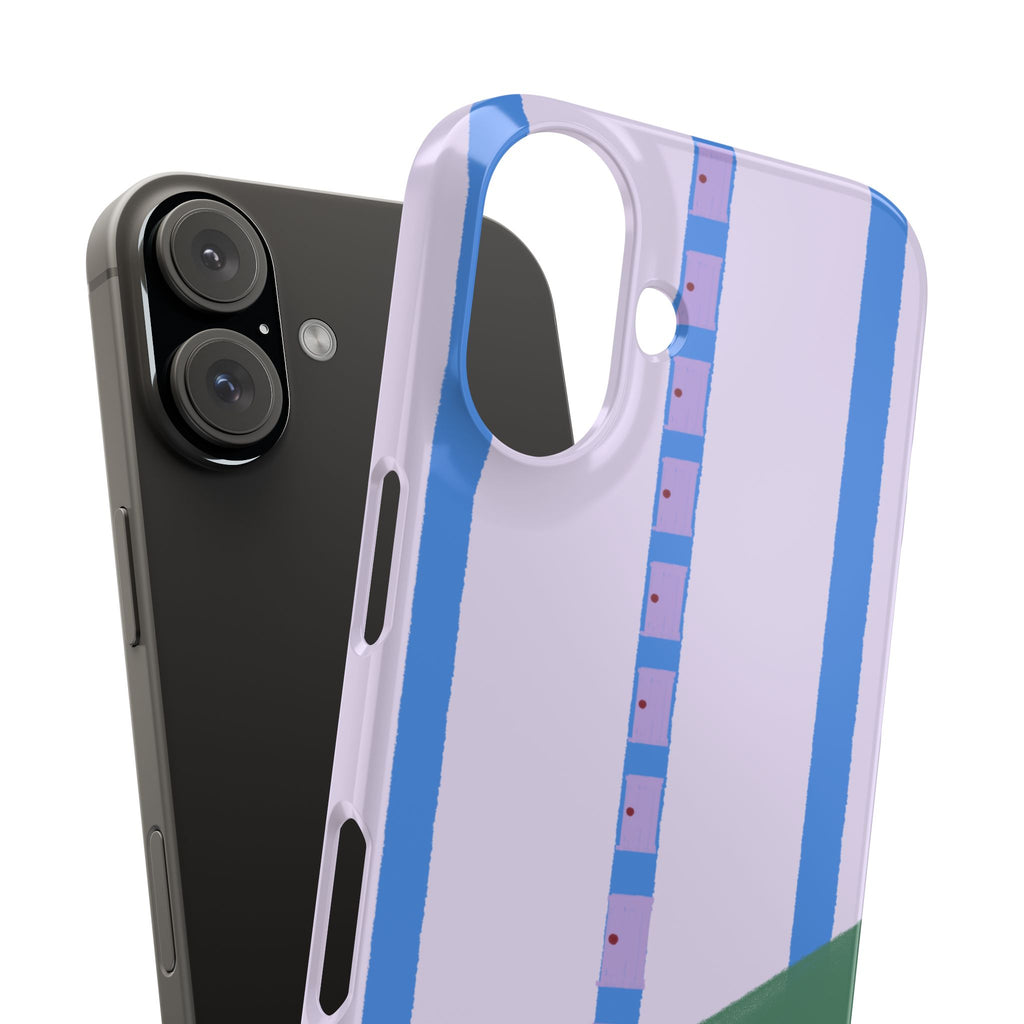 Slim Phone Case — Backroom-Inspired Minimal Chair Illustration