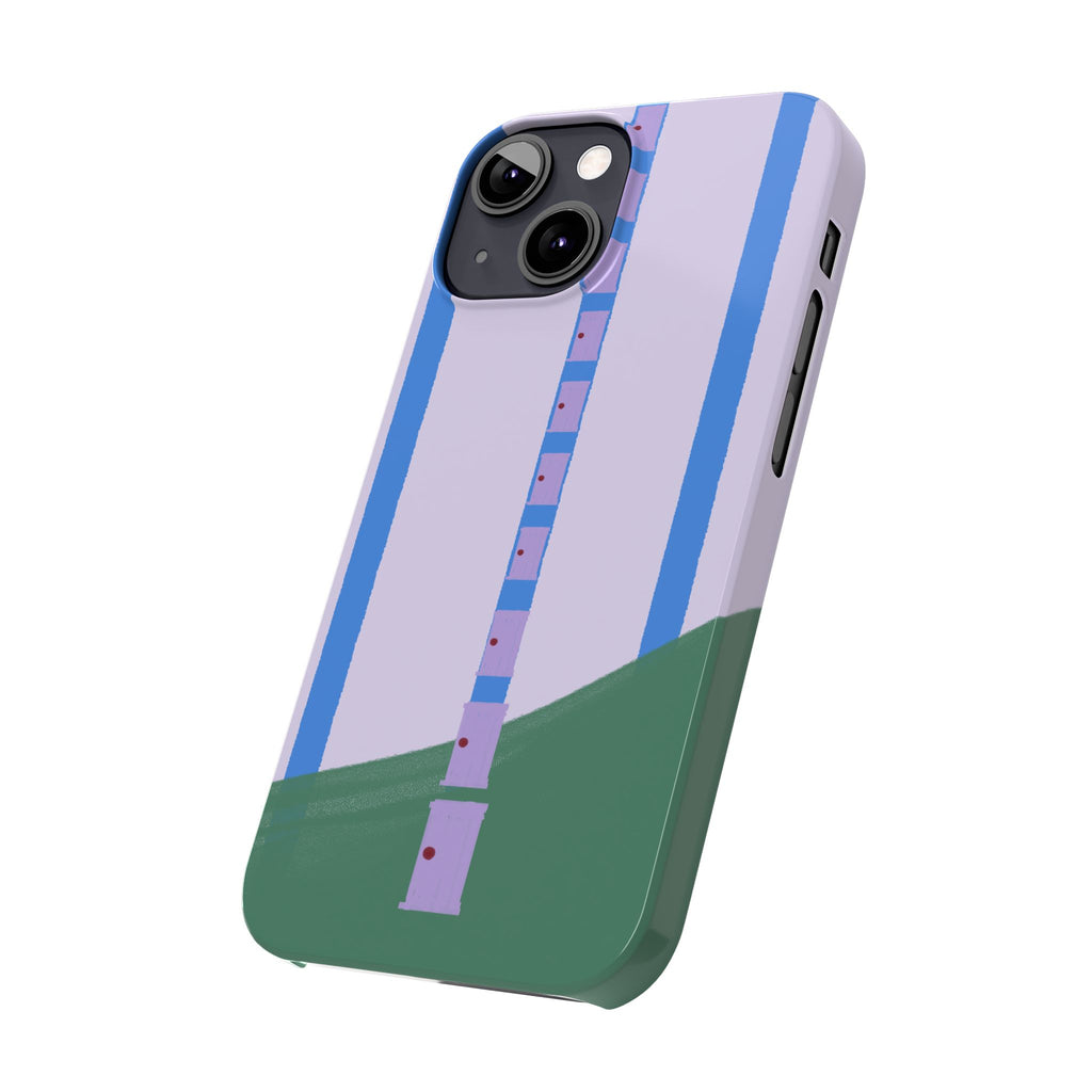 Slim Phone Case — Backroom-Inspired Minimal Chair Illustration