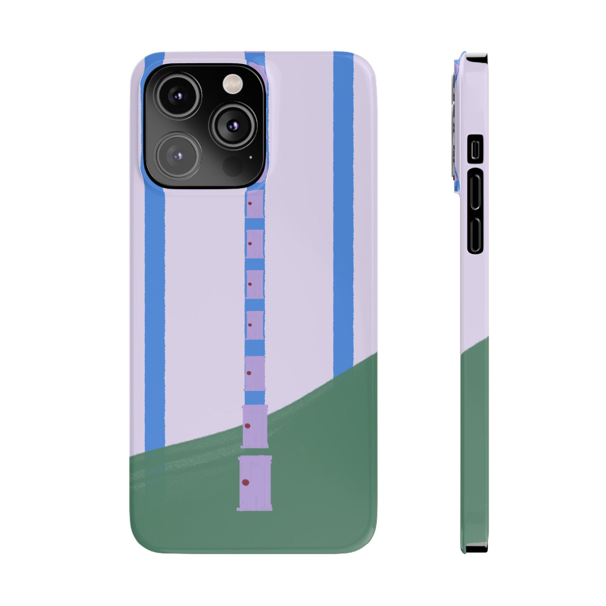 Slim Phone Case — Backroom-Inspired Minimal Chair Illustration