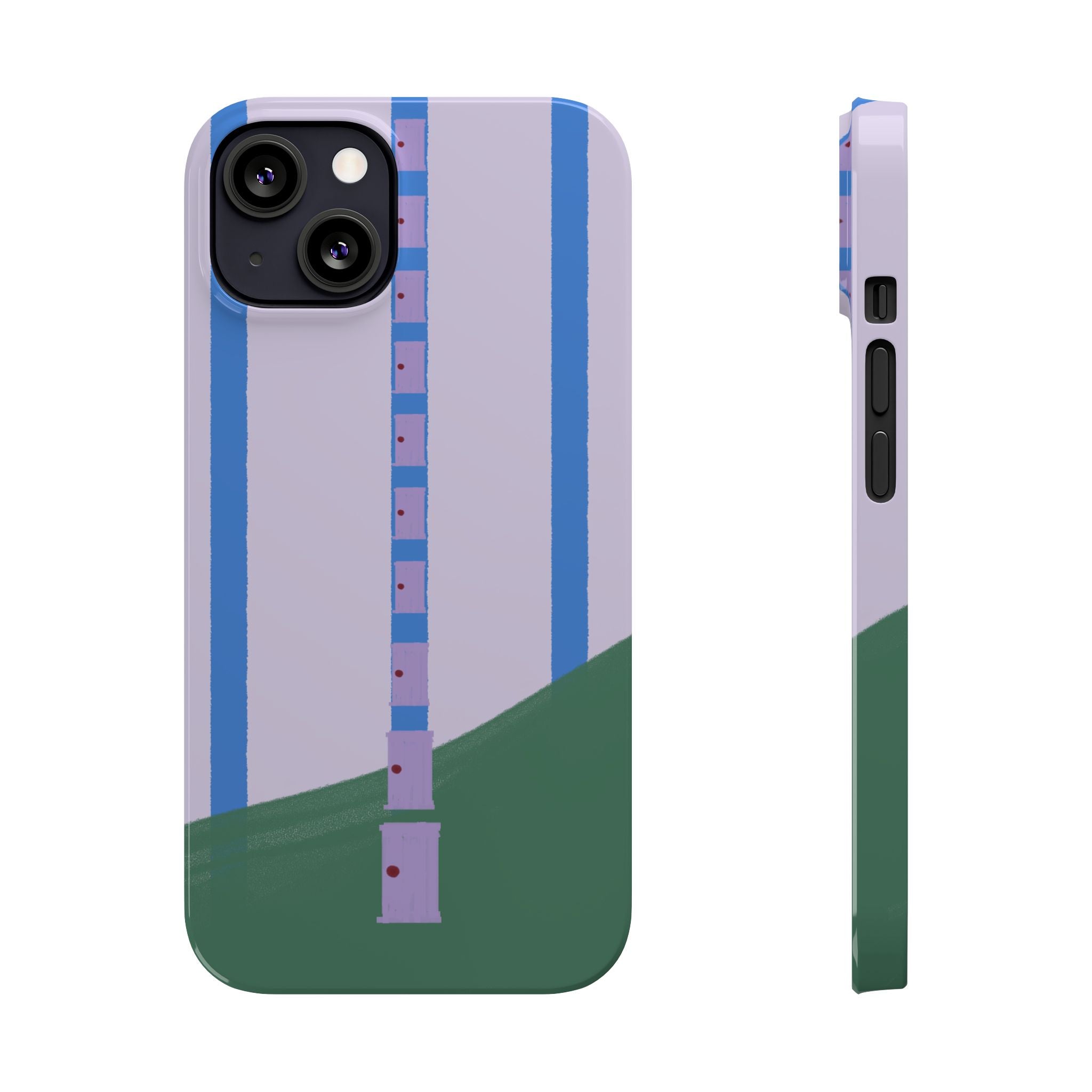 Slim Phone Case — Backroom-Inspired Minimal Chair Illustration