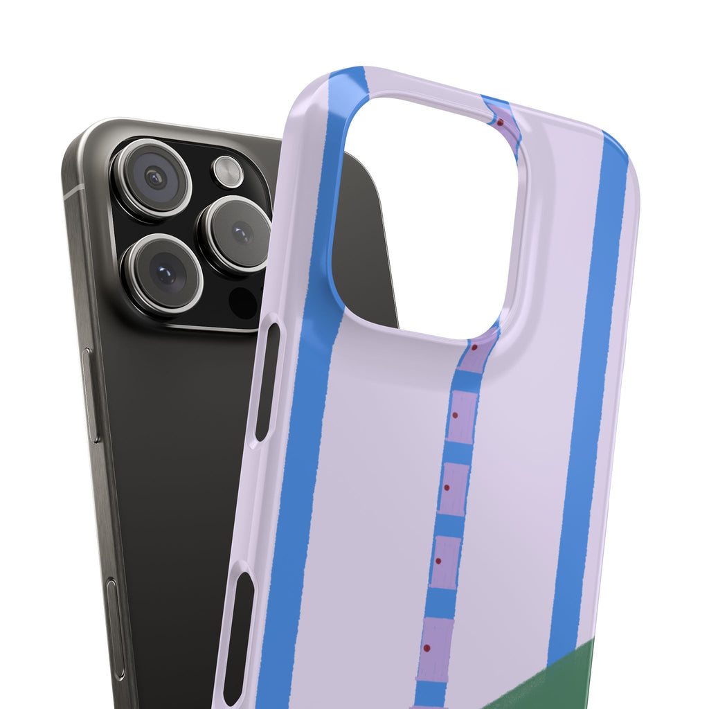 Slim Phone Case — Backroom-Inspired Minimal Chair Illustration