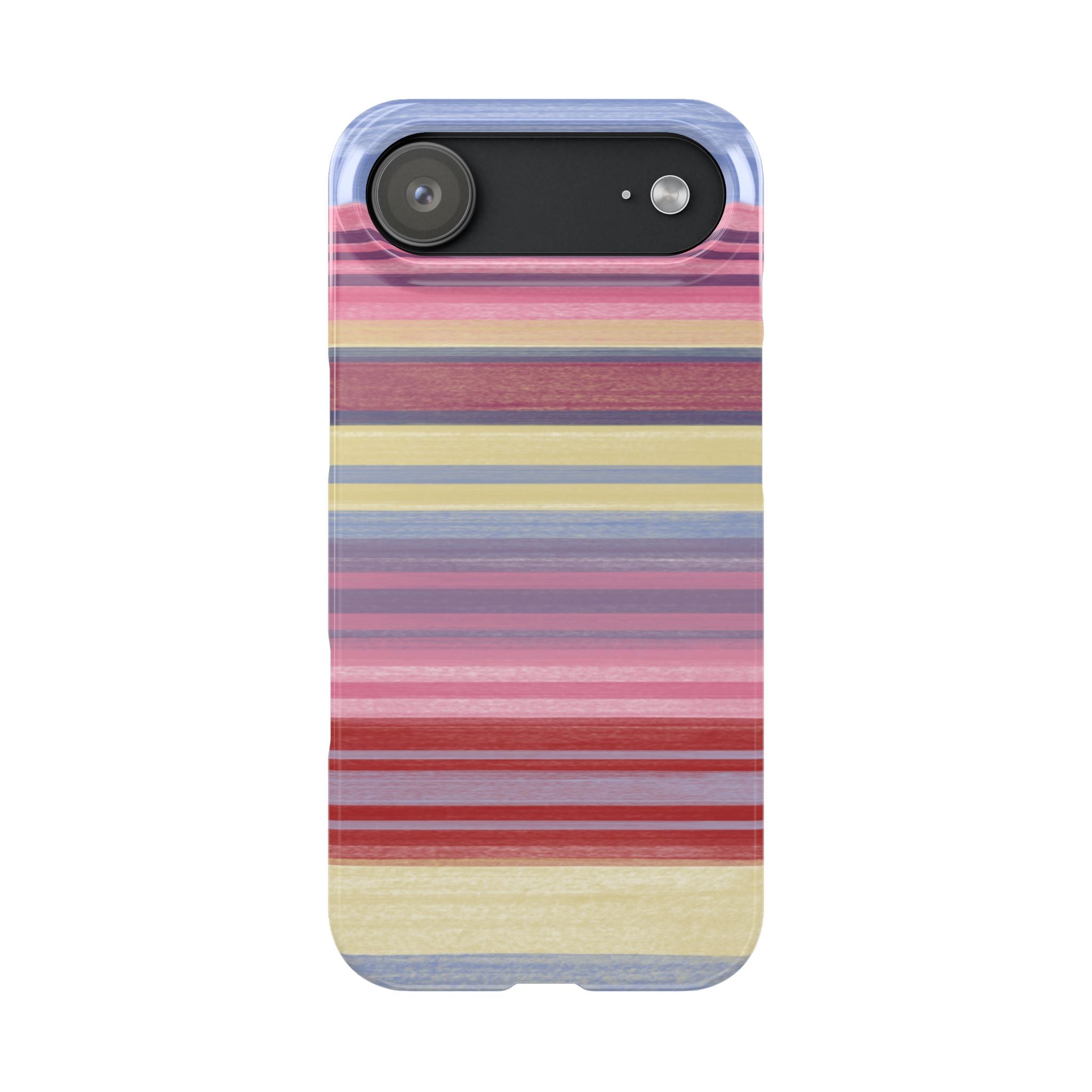 Slim Phone Case — Retro Pastel Striped Design SATC Inspired