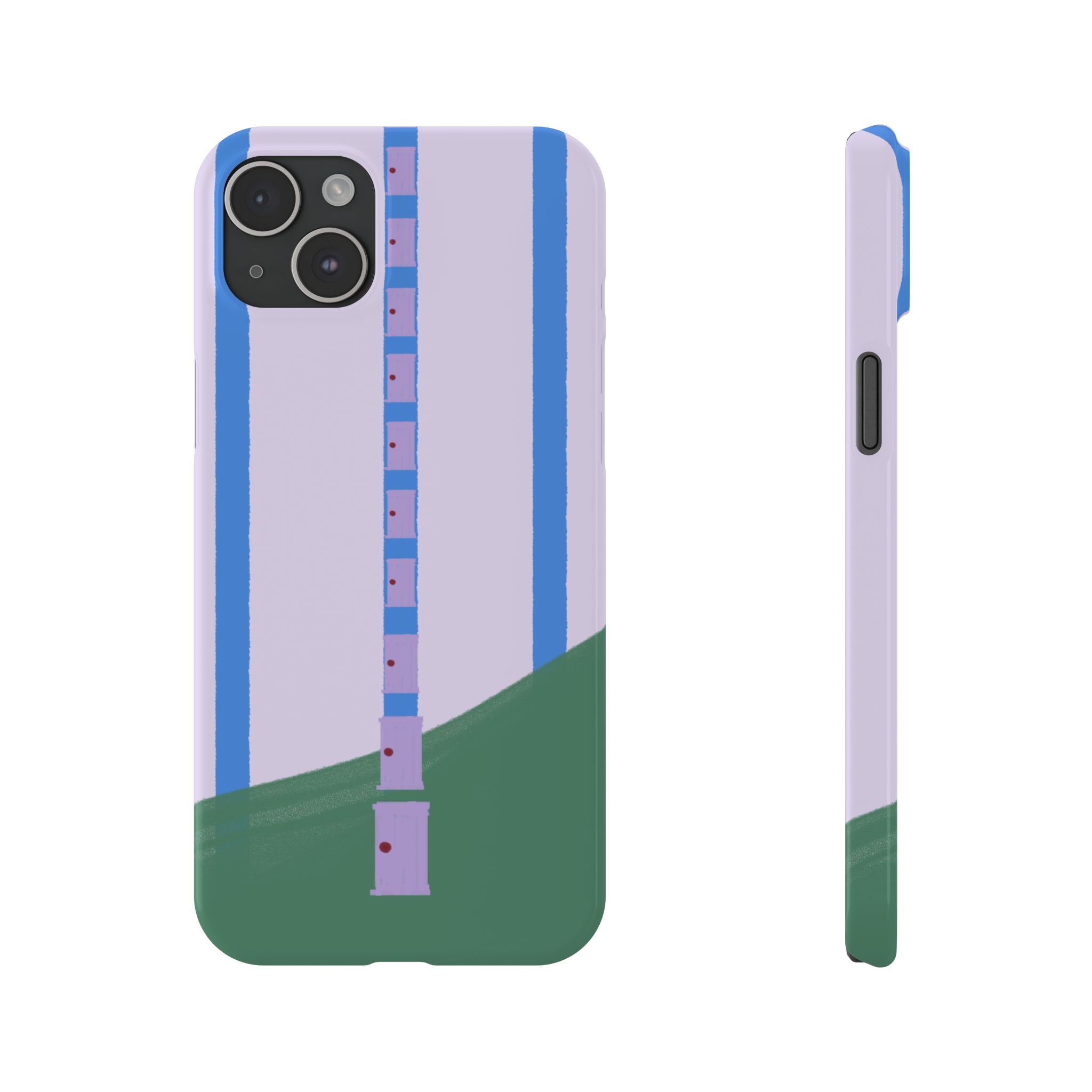 Slim Phone Case — Backroom-Inspired Minimal Chair Illustration