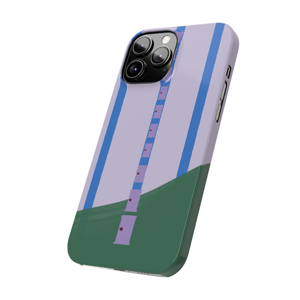 Slim Phone Case — Backroom-Inspired Minimal Chair Illustration