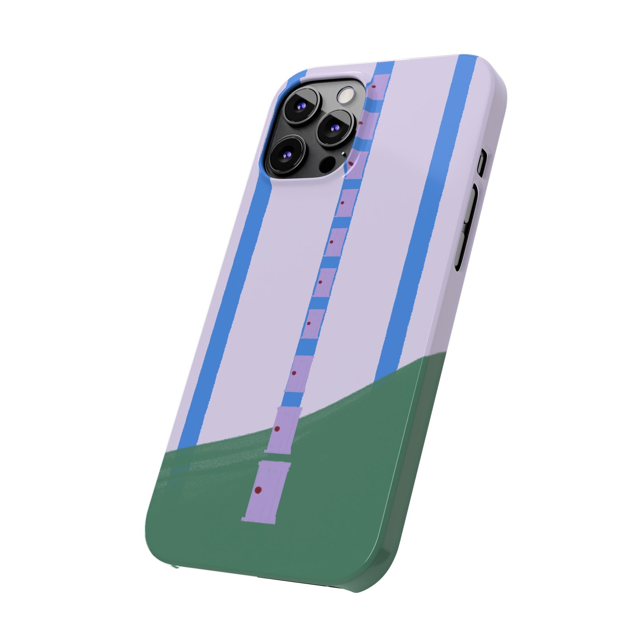 Slim Phone Case — Backroom-Inspired Minimal Chair Illustration