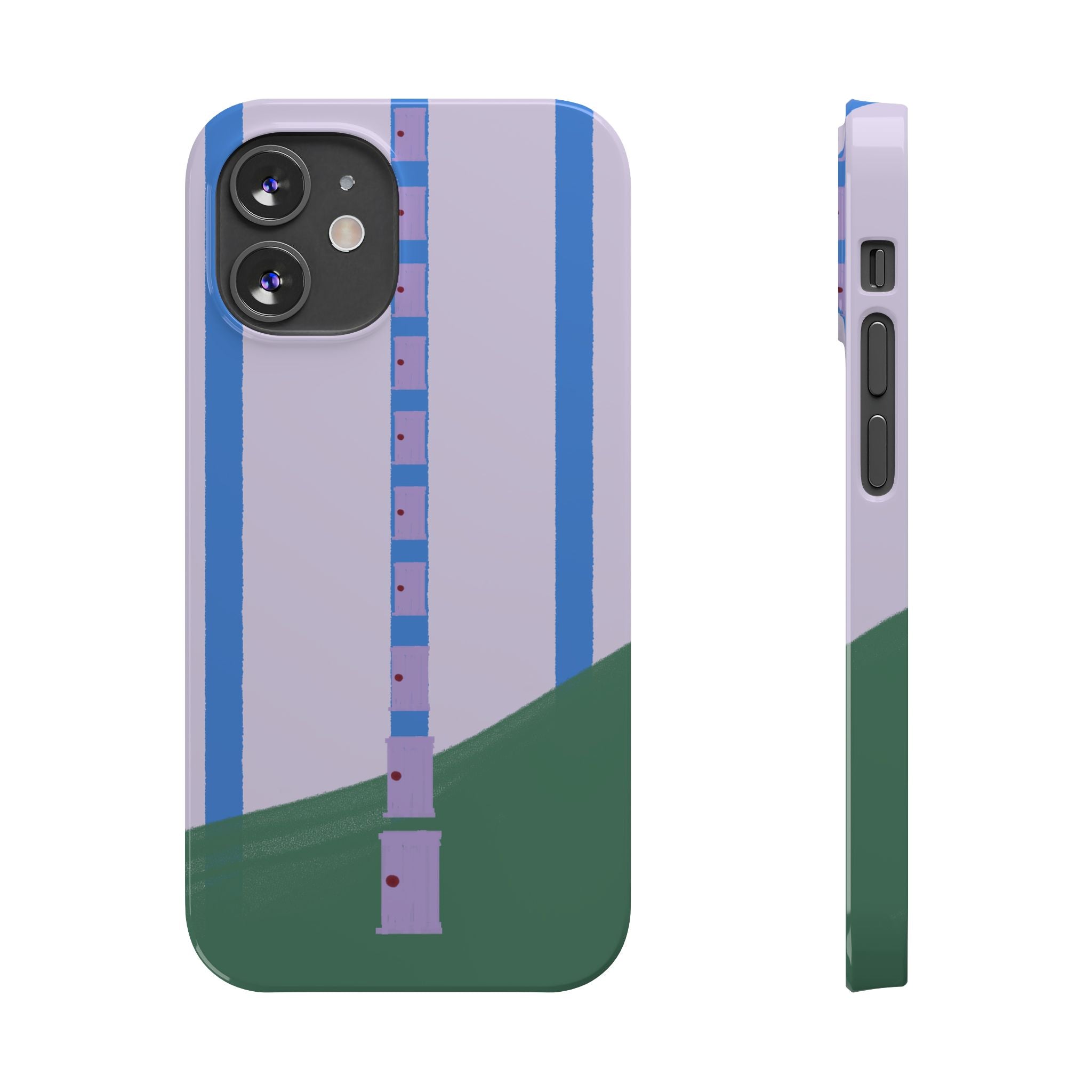 Slim Phone Case — Backroom-Inspired Minimal Chair Illustration