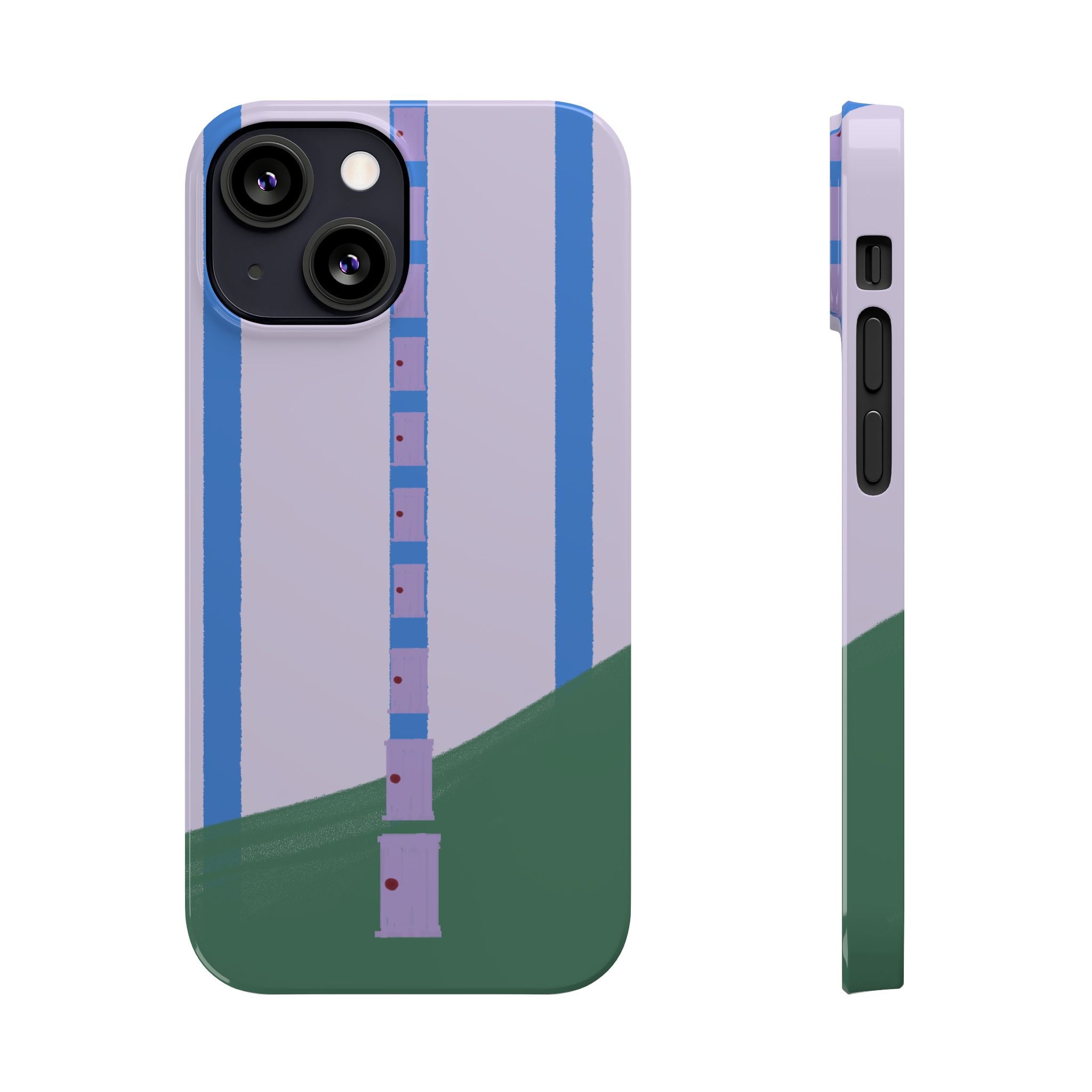 Slim Phone Case — Backroom-Inspired Minimal Chair Illustration