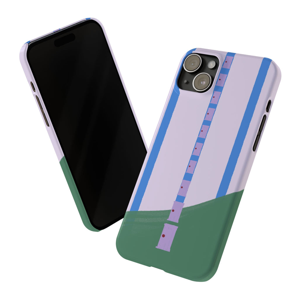 Slim Phone Case — Backroom-Inspired Minimal Chair Illustration