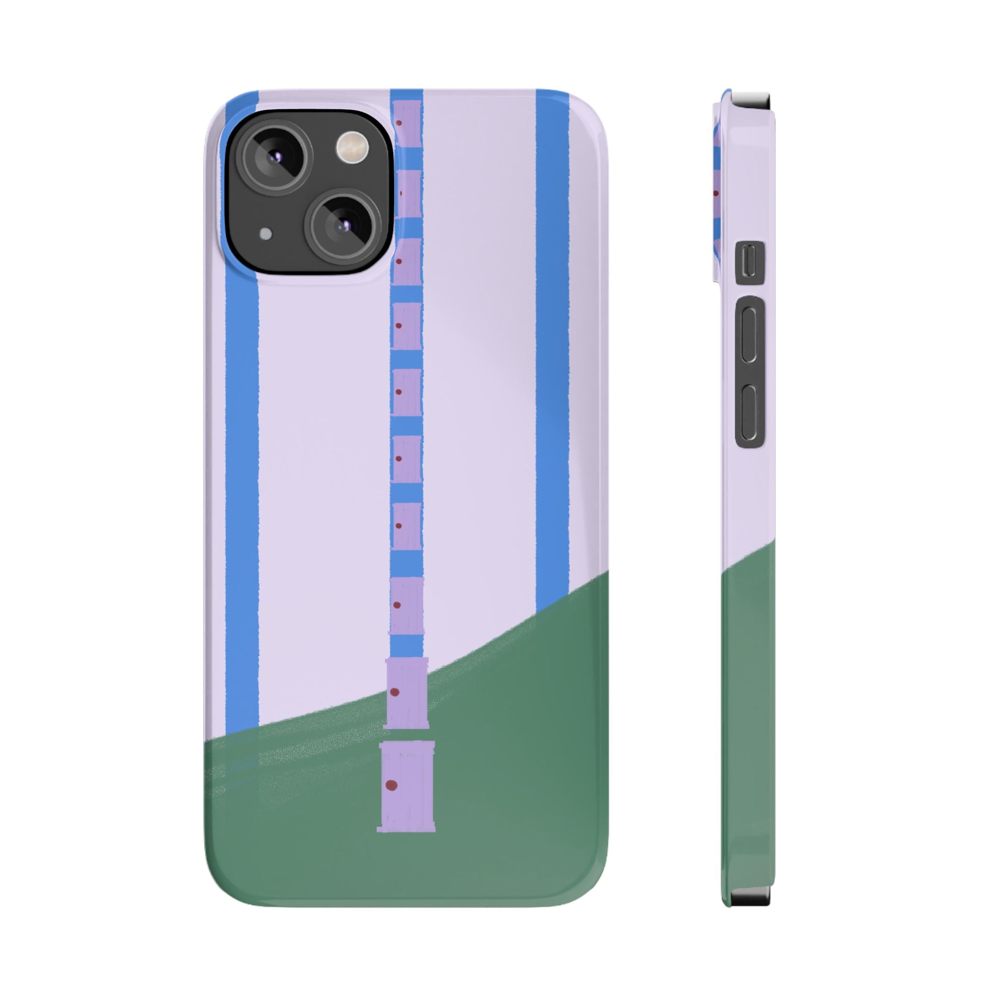 Slim Phone Case — Backroom-Inspired Minimal Chair Illustration